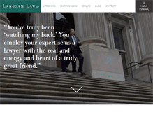 Tablet Screenshot of langsamlaw.com